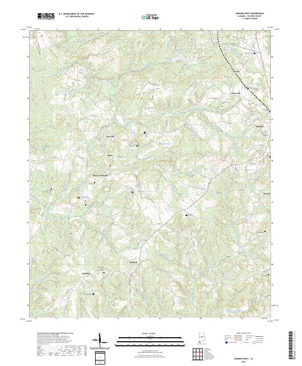 Jemison West topographic map thumbnail
