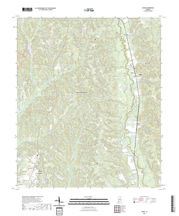 Jones topographic map thumbnail