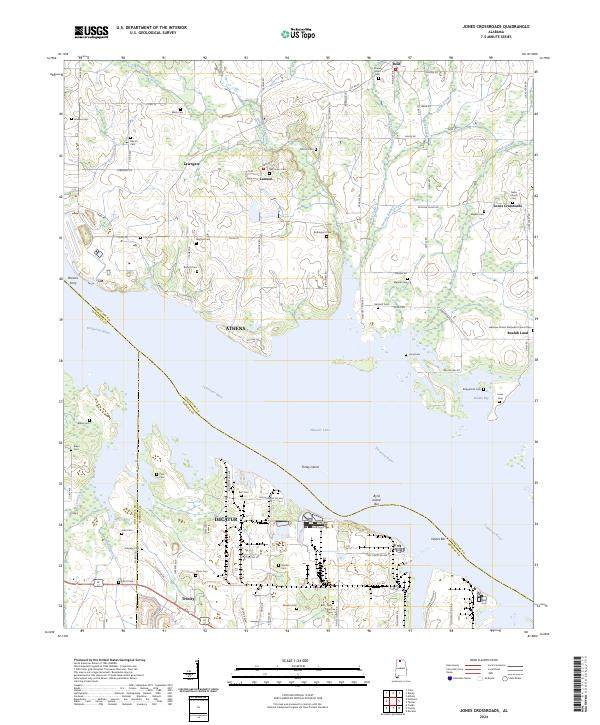 Jones Crossroads topographic map thumbnail