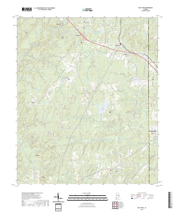 Kellyton topographic map thumbnail