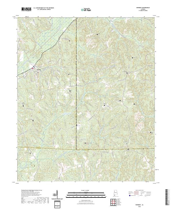 Kennedy topographic map thumbnail