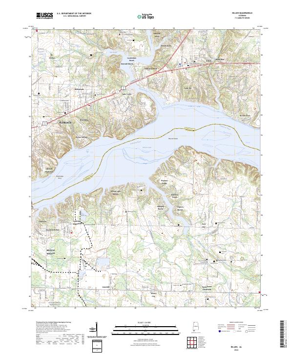 Killen topographic map thumbnail