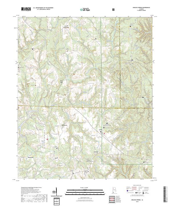 Kinlock Spring topographic map thumbnail
