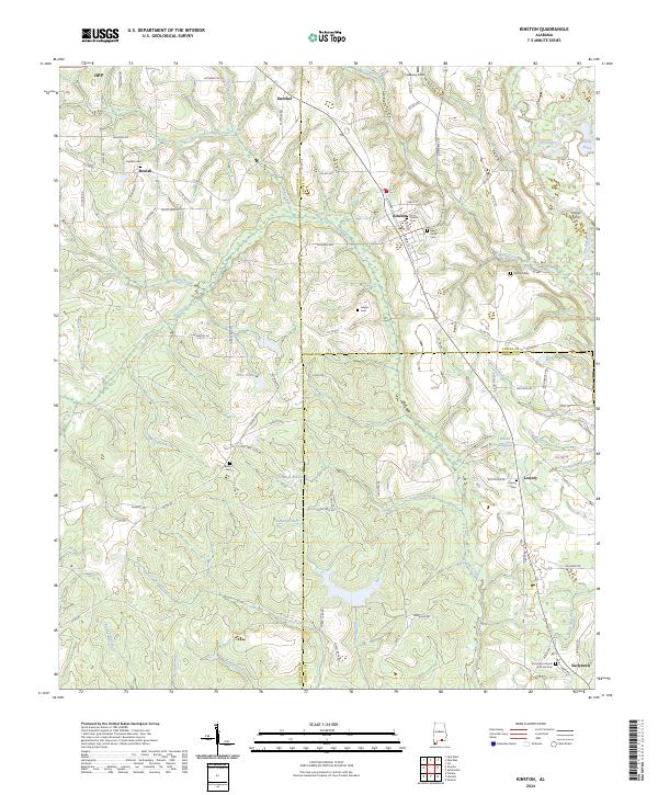 Kinston topographic map thumbnail