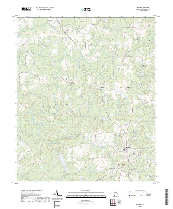 Lafayette topographic map thumbnail