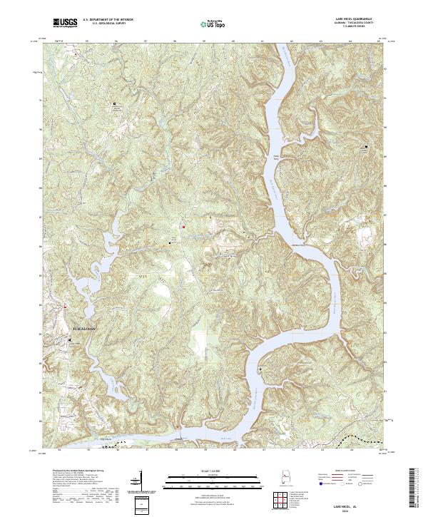 Lake Nicol topographic map thumbnail