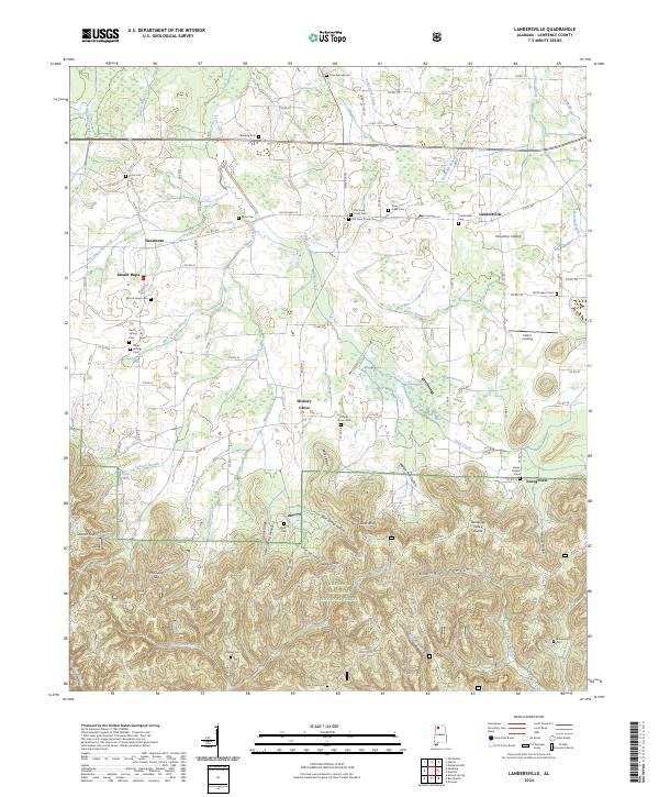 Landersville topographic map thumbnail