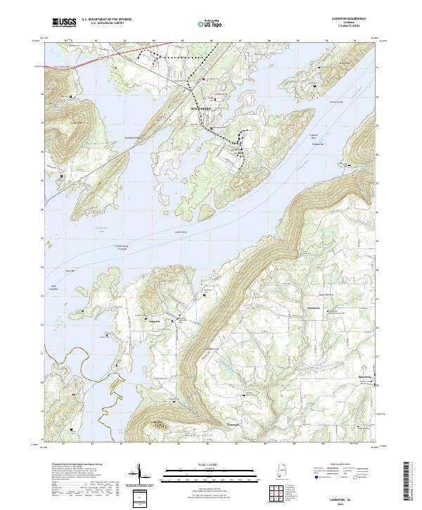 Langston 2024 topographic map thumbnail