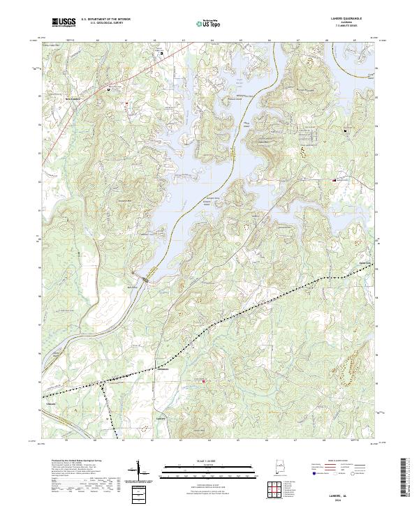 Laniers topographic map thumbnail