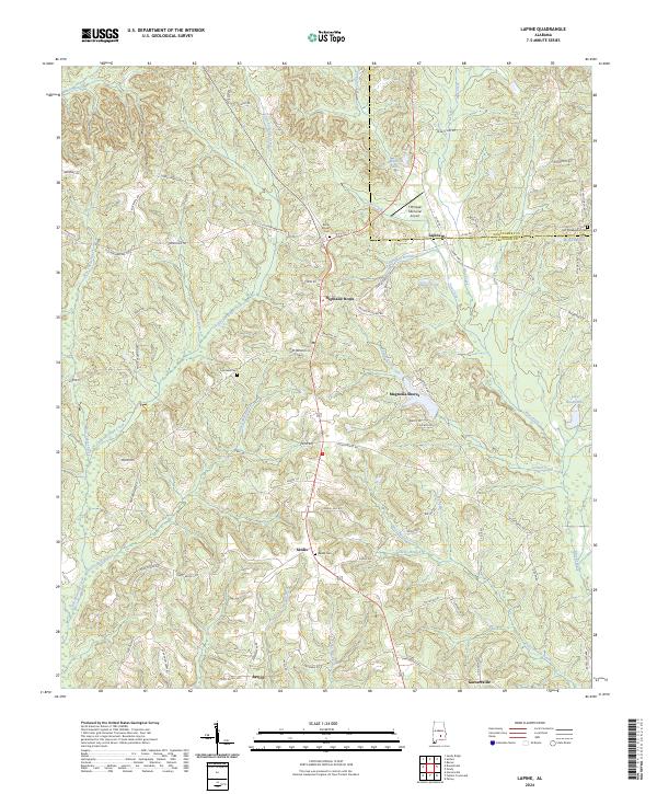 Lapine topographic map thumbnail