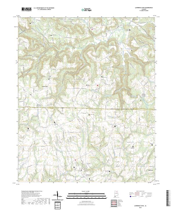 Lawrence Cove 2024 topographic map thumbnail