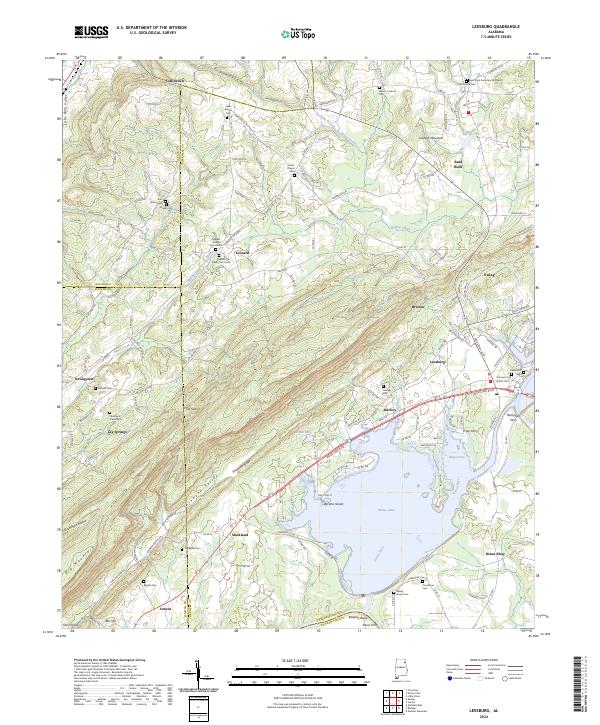 Leesburg topographic map thumbnail