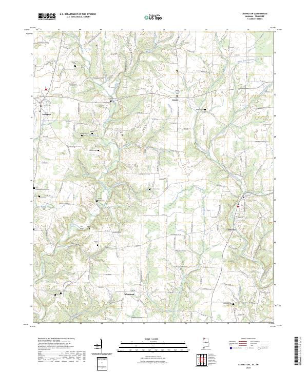 Lexington topographic map thumbnail