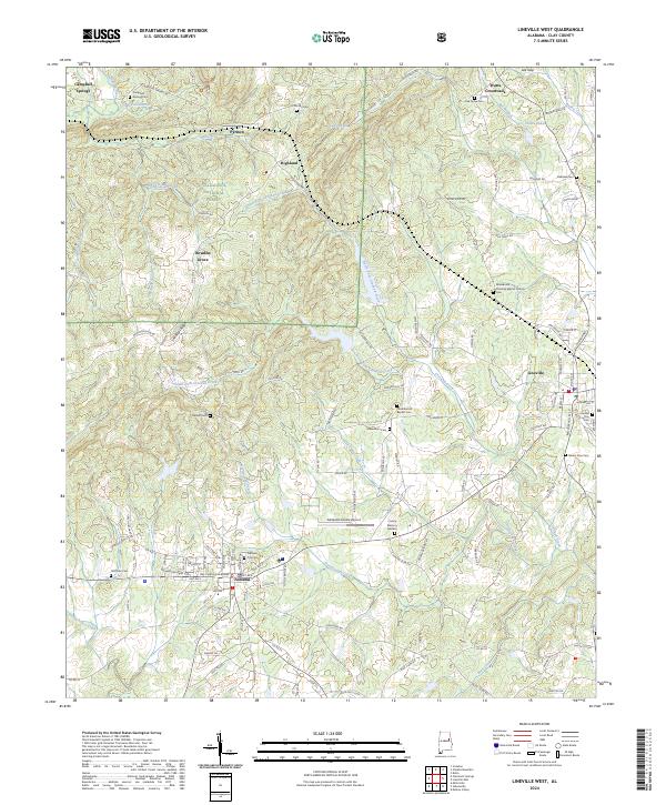 Lineville West topographic map thumbnail