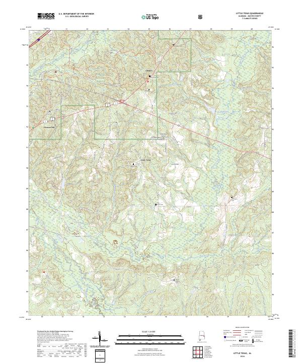 Little Texas topographic map thumbnail