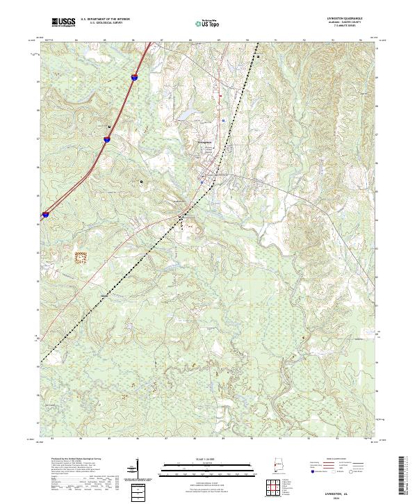 Livingston topographic map thumbnail