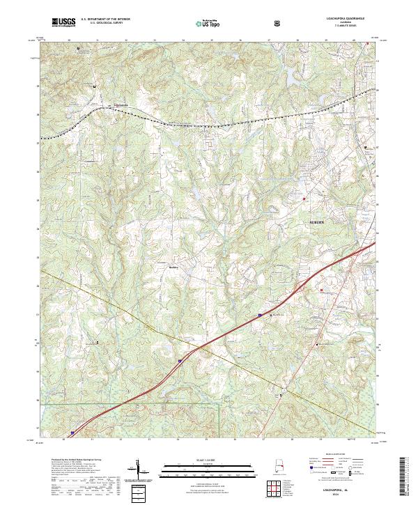 Loachapoka topographic map thumbnail