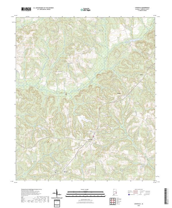 Louisville topographic map thumbnail