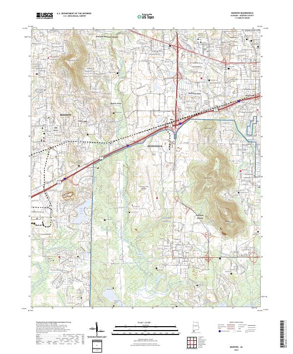 Madison topographic map thumbnail