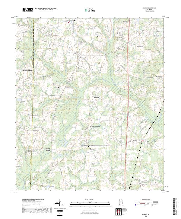 Madrid topographic map thumbnail