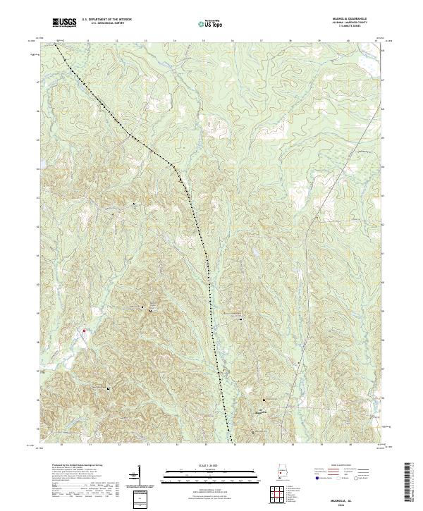 Magnolia topographic map thumbnail