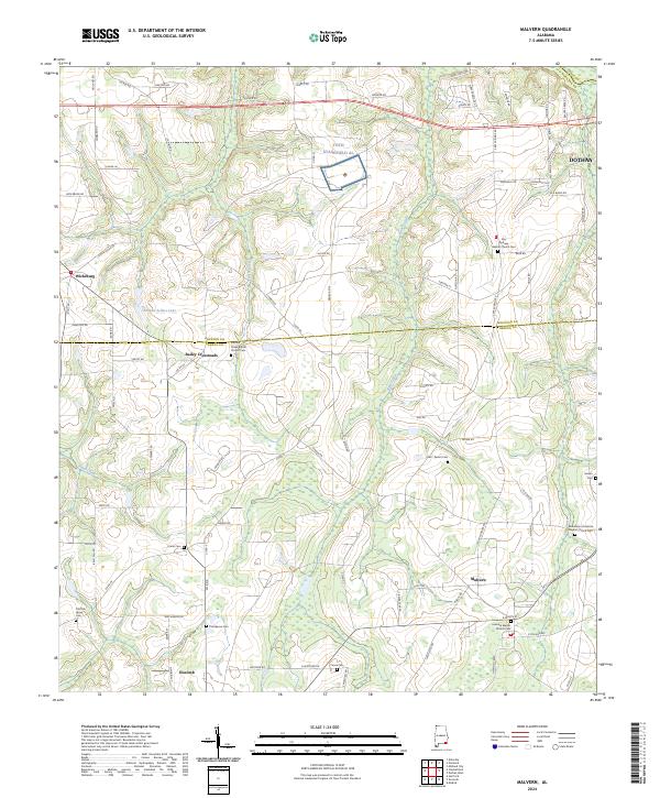 Malvern topographic map thumbnail