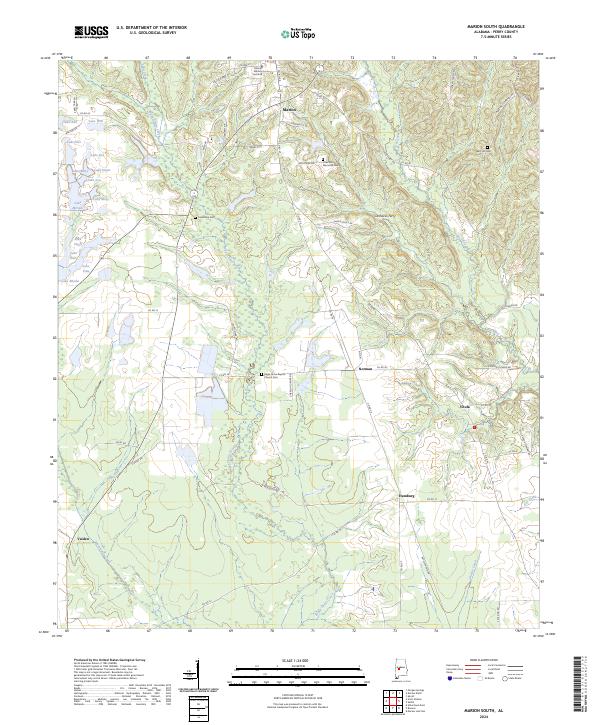 Marion South topographic map thumbnail