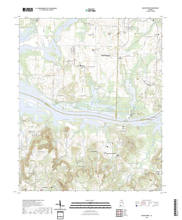 Mason Ridge topographic map thumbnail
