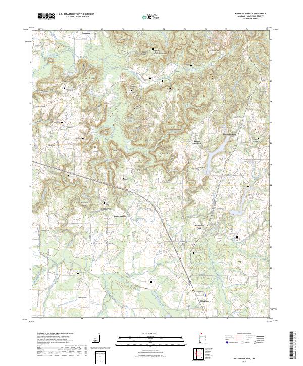 Masterson Mill topographic map thumbnail