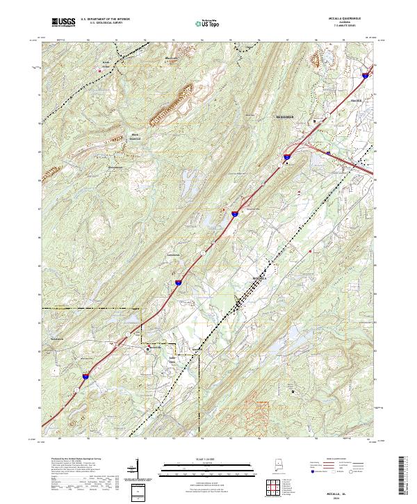 McCalla topographic map thumbnail