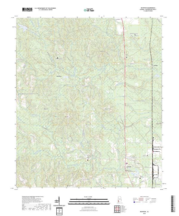 McIntosh topographic map thumbnail