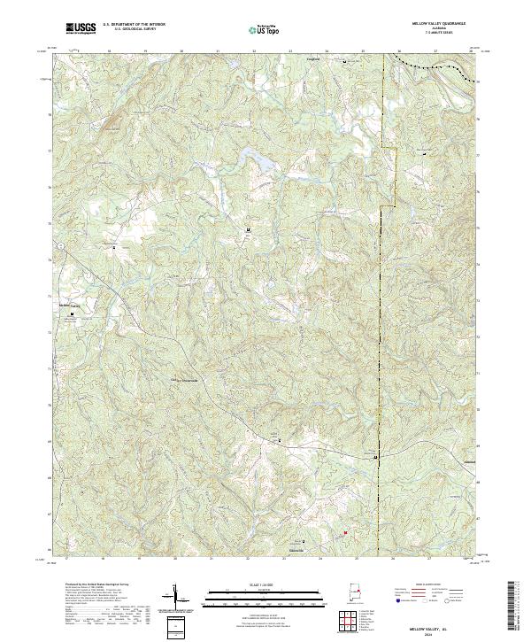Mellow Valley topographic map thumbnail