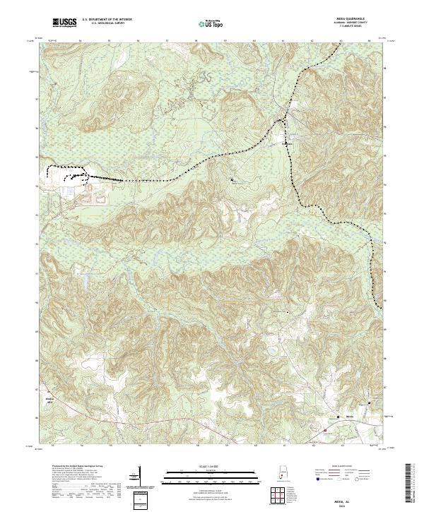 Mexia topographic map thumbnail