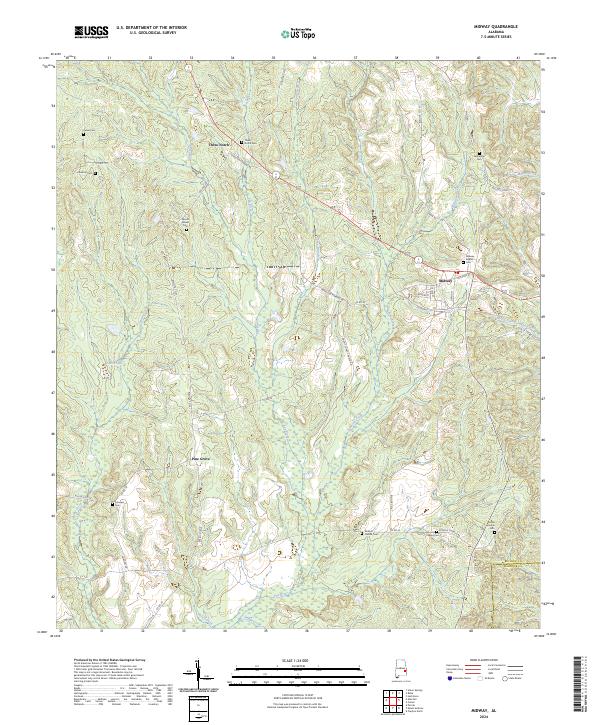 Midway topographic map thumbnail