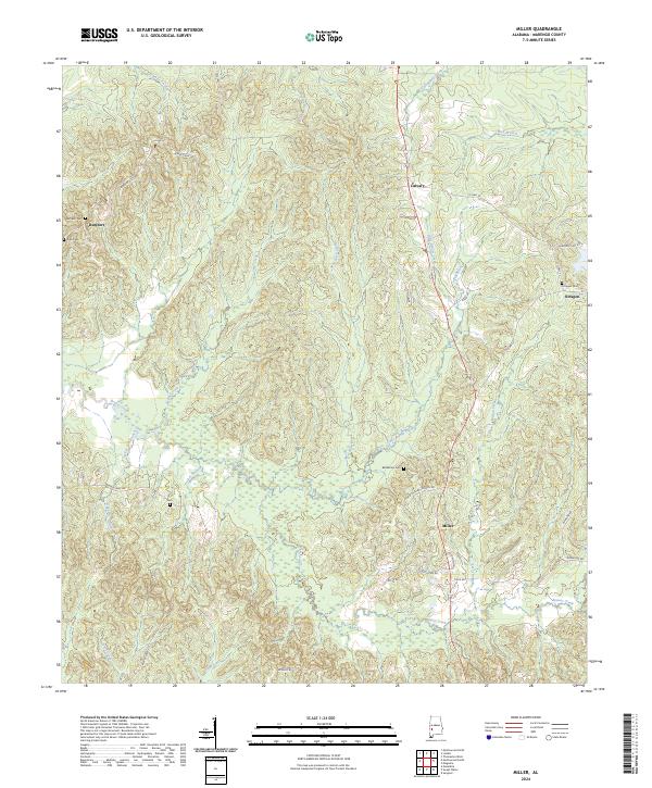 Miller topographic map thumbnail