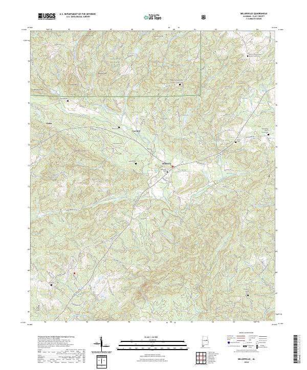 Millerville topographic map thumbnail