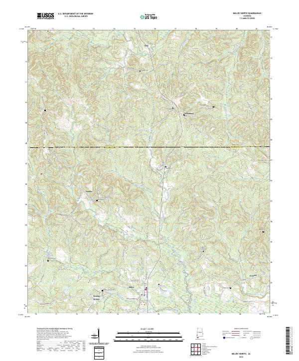 Millry North topographic map thumbnail