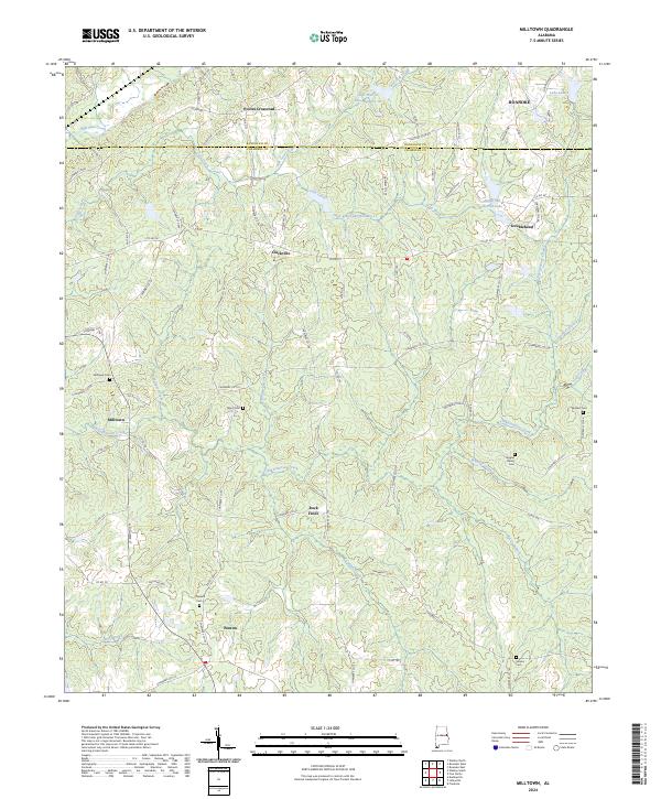 Milltown topographic map thumbnail