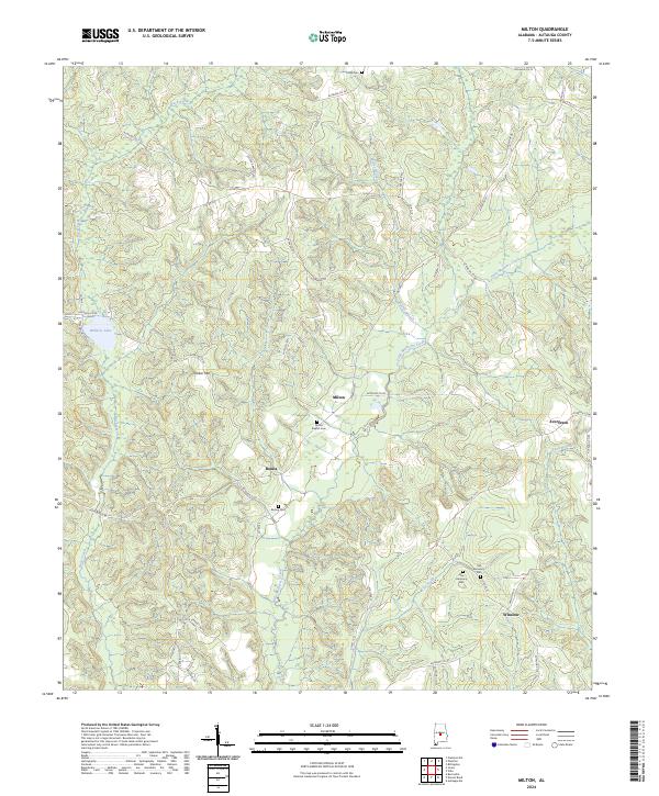 Milton topographic map thumbnail