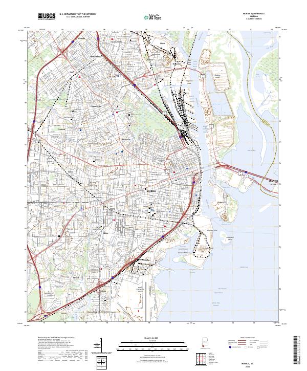 Mobile topographic map thumbnail
