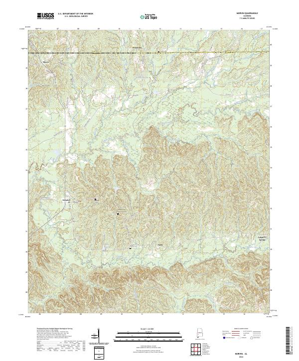 Morvin topographic map thumbnail