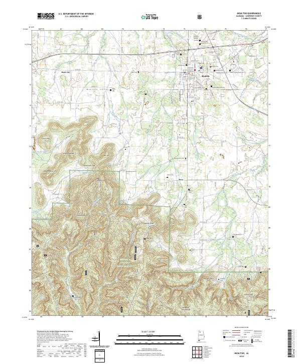 Moulton topographic map thumbnail
