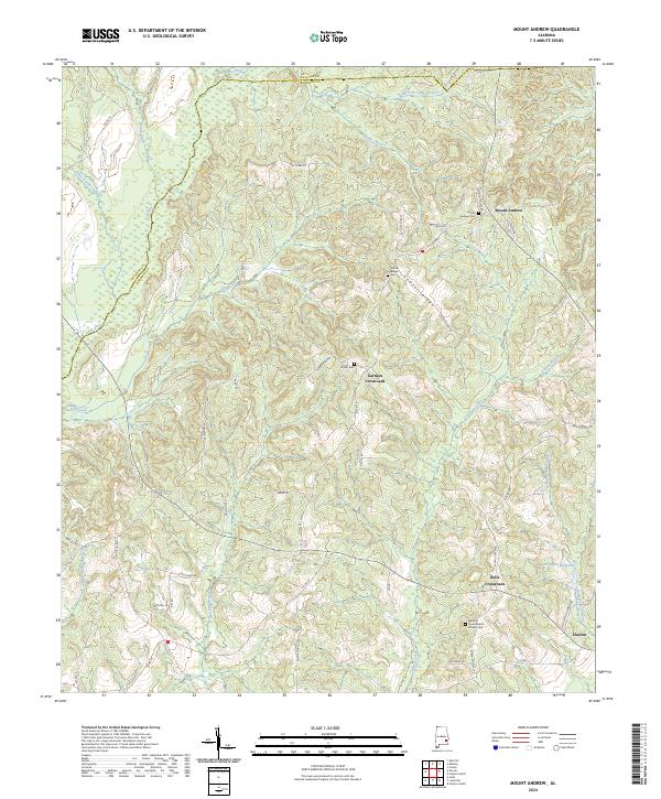 Mount Andrew topographic map thumbnail