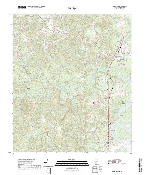 Mount Vernon topographic map thumbnail