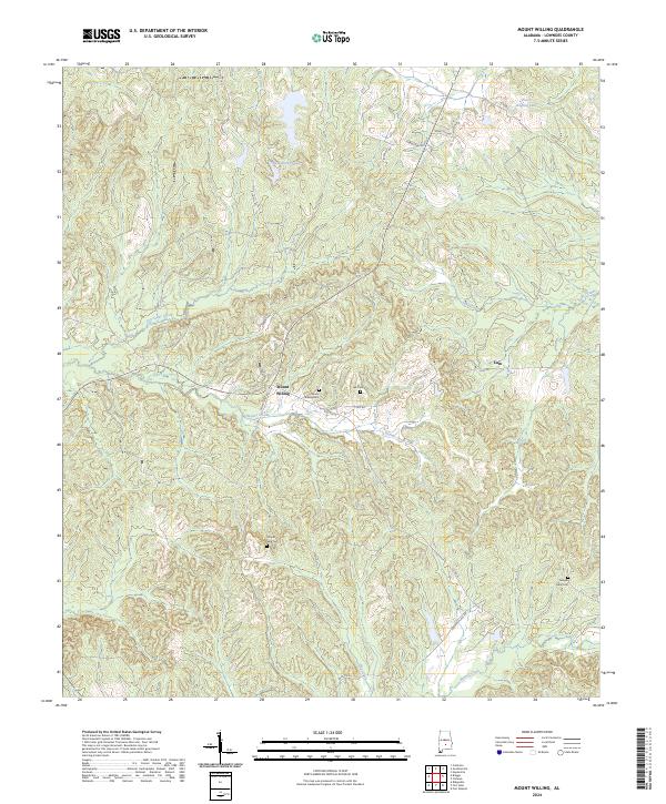 Mount Willing topographic map thumbnail