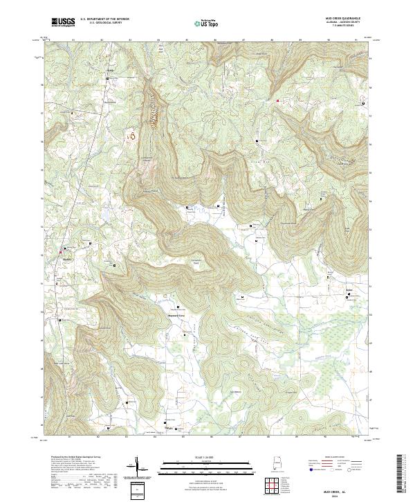 Mud Creek topographic map thumbnail