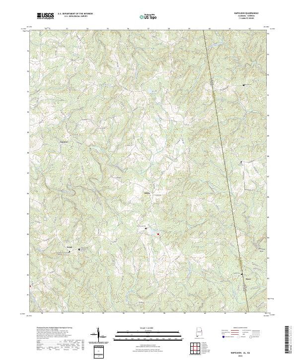 Napoleon topographic map thumbnail