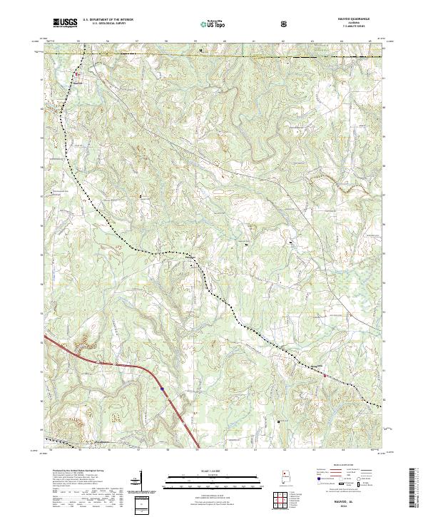 Nauvoo topographic map thumbnail