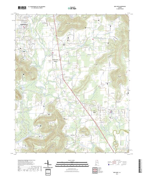 New Hope topographic map thumbnail