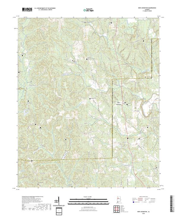 New Lexington topographic map thumbnail